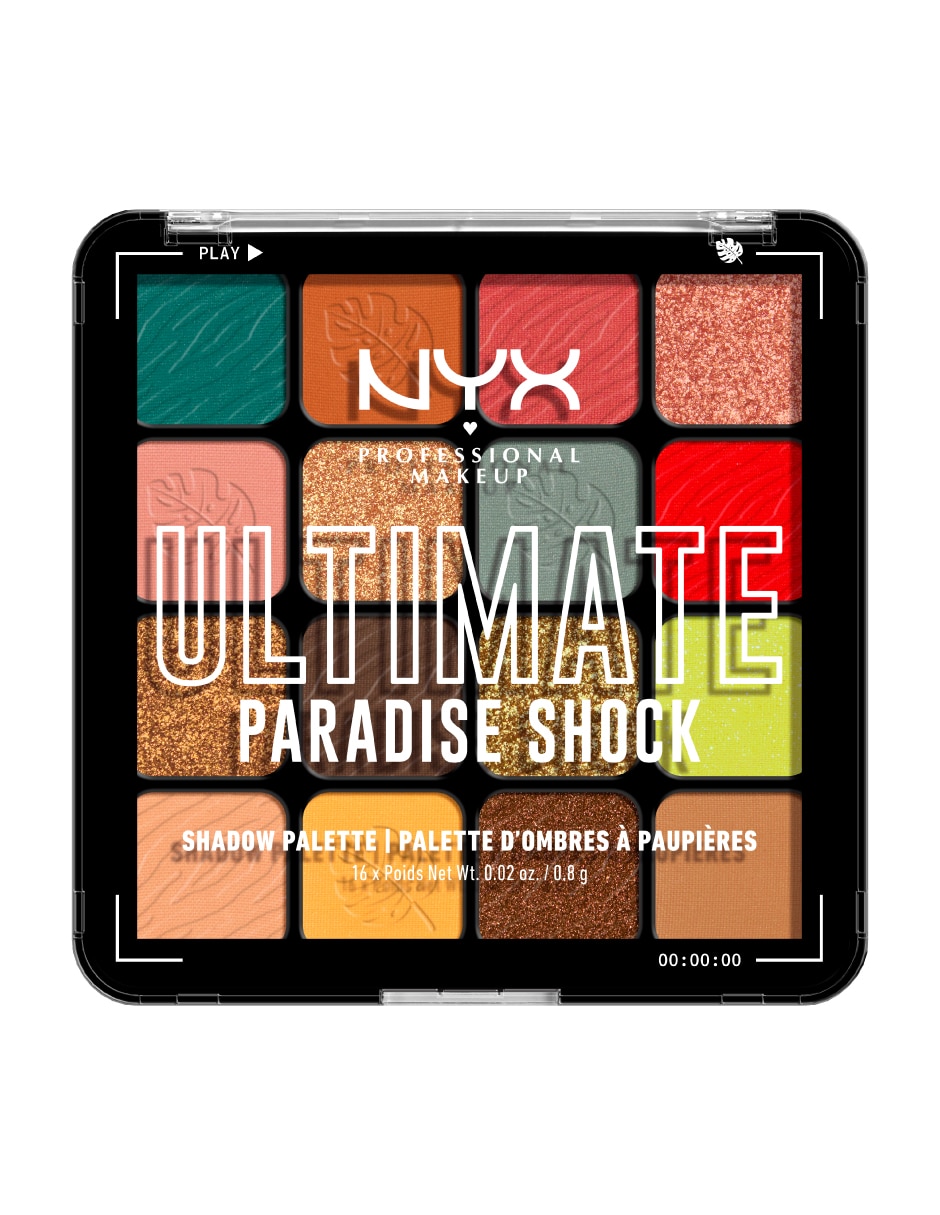 Sombra para ojos Nyx Professional Makeup Ultimate 16 tonos