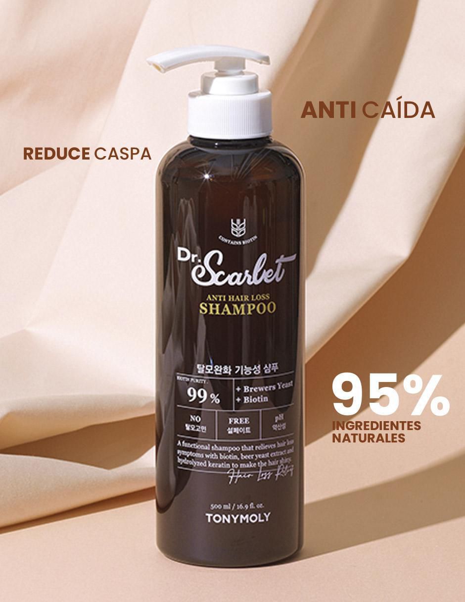 Shampoo reparador para cabello Dr. Scarlet 500 ml 2