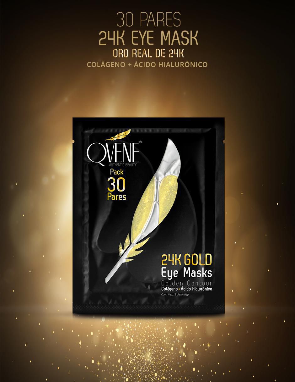 Parches para ojeras 24k gold eye contour Qvene