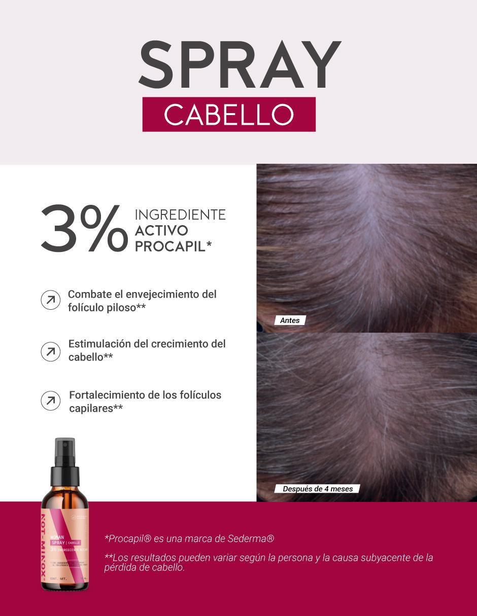Tratamiento para cuero cabelludo Spray para Crecimiento de Cabello Not-Minox Notminox crecimiento Not Minox