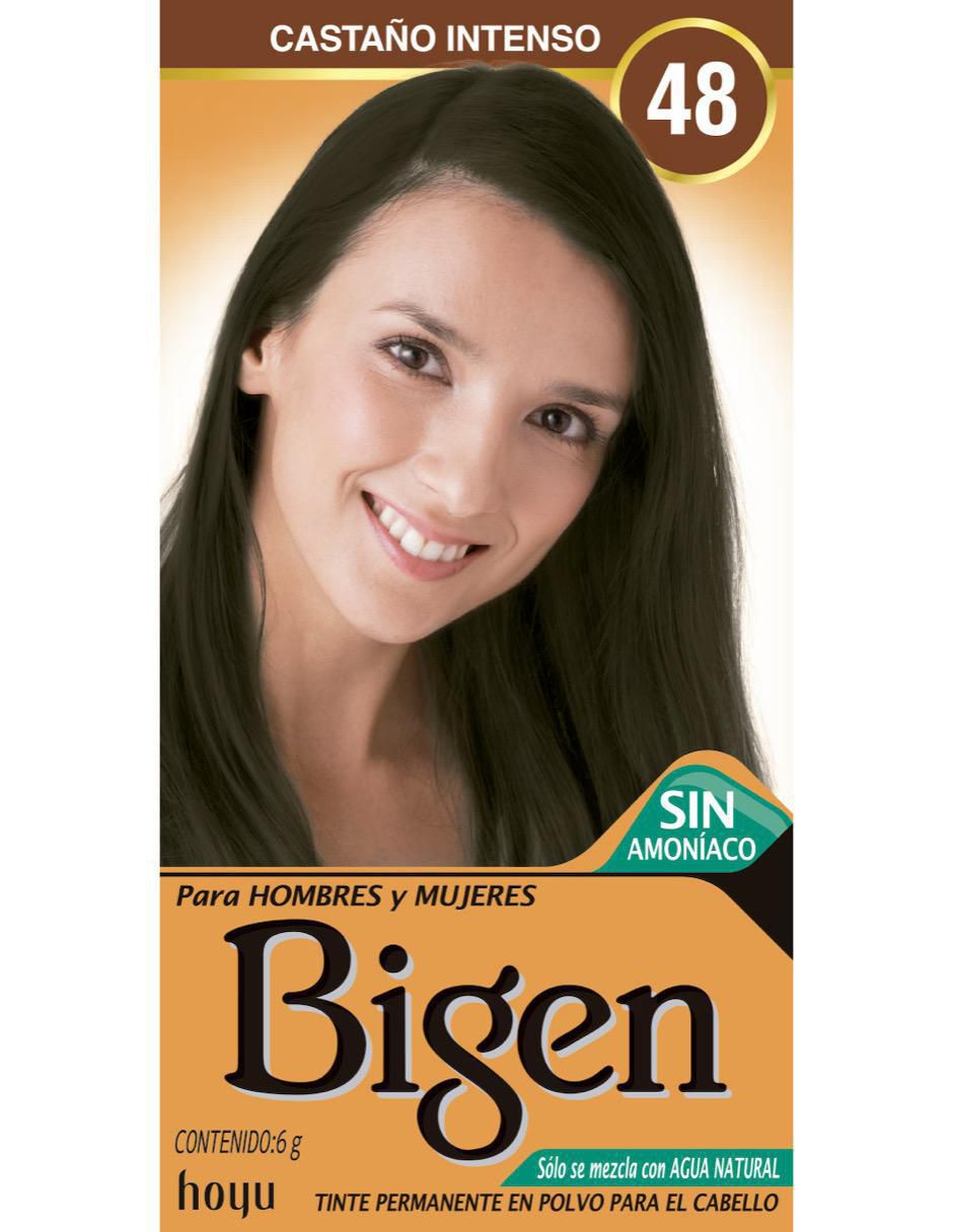 Tinte para cabello permanente en polvo Bigen Naturales tono 3.0 castaño obscuro profundo