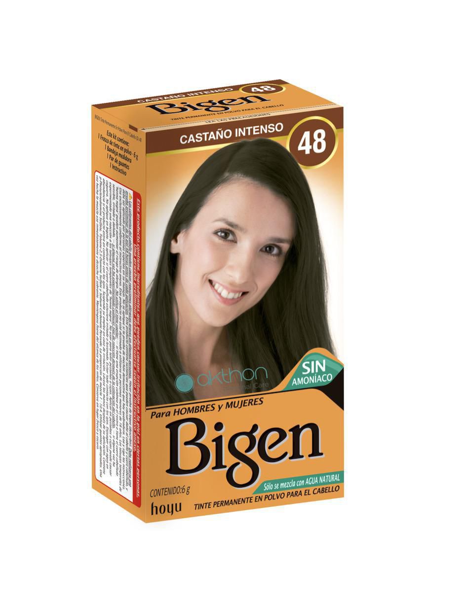 Tinte para cabello permanente en polvo Bigen Naturales tono 3.0 castaño obscuro profundo