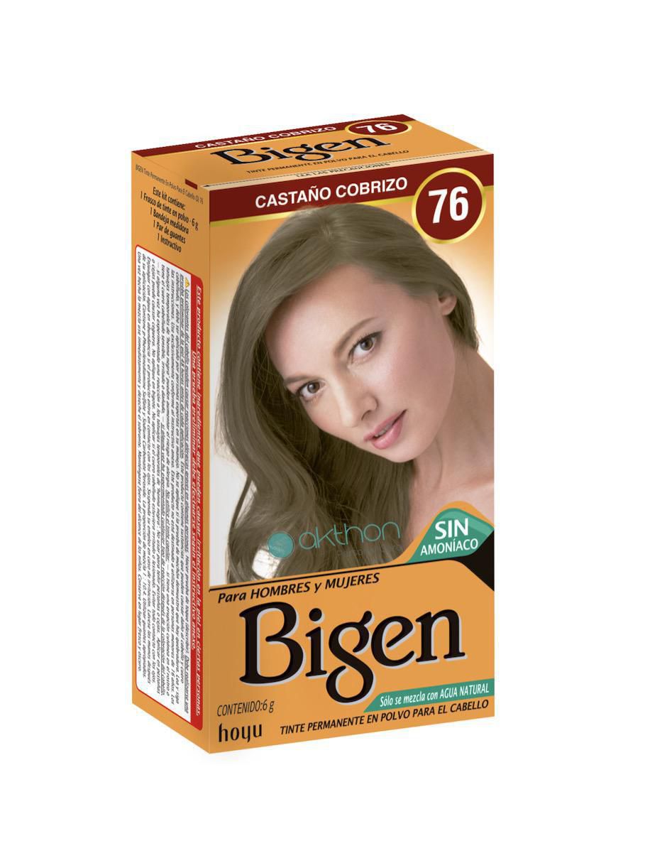 Tinte para cabello permanente en polvo Bigen Matices tono 4.65 castaño rojizo caoba