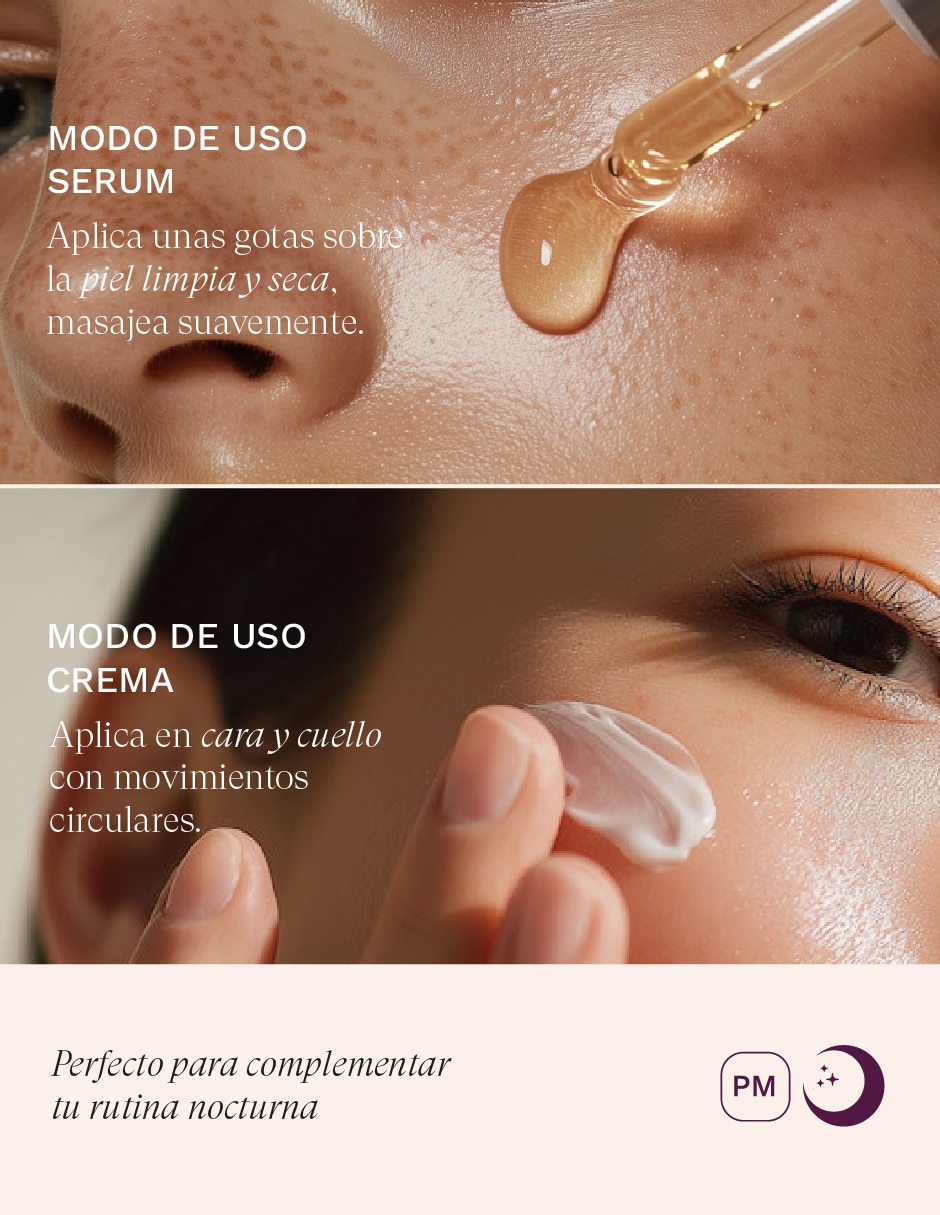 Tratamiento facial antiarrugas Sérum Retinol + Hidratante en crema 3