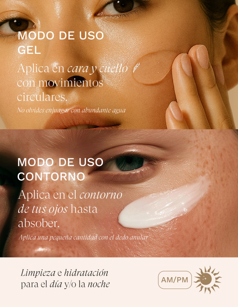 Tratamiento facial Contorno de Ojos + Jabón en Gel antiedad 6