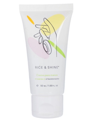 Crema para manos recomendada para prevenir la aparición de manchas de día y noche rice & shine para todo tipo de piel