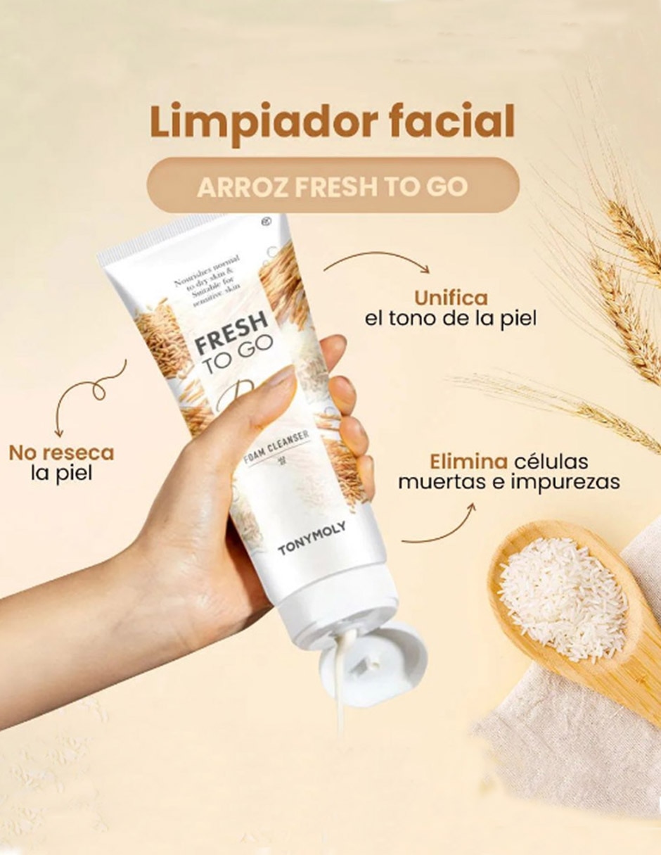Limpiador facial Tony Moly Fresh to Go para purificar