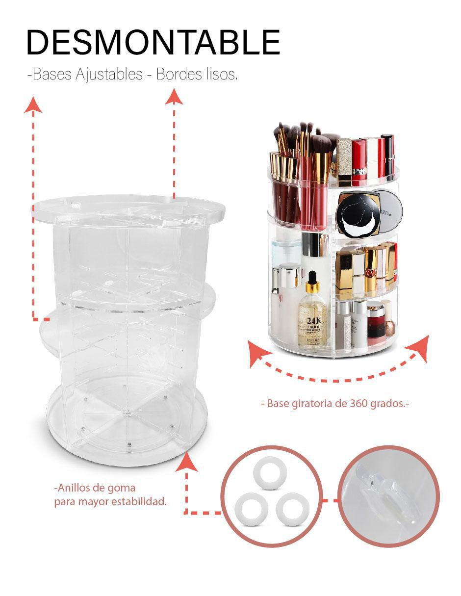 Organizador de cosmeticos armable 3