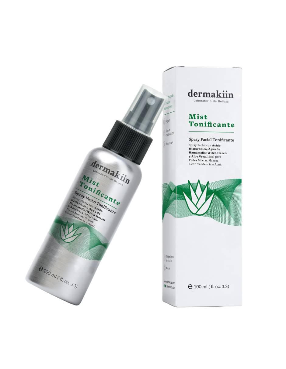 Tónico facial Spray mist facial tonificante con agua de hamamelis, ácido hialurónico y aloe vera