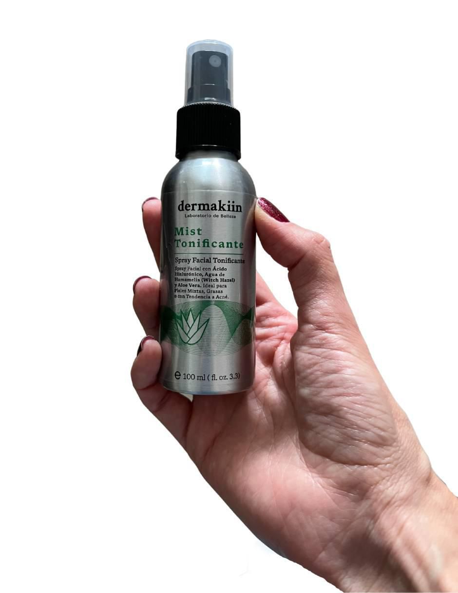 Tónico facial Spray mist facial tonificante con agua de hamamelis, ácido hialurónico y aloe vera