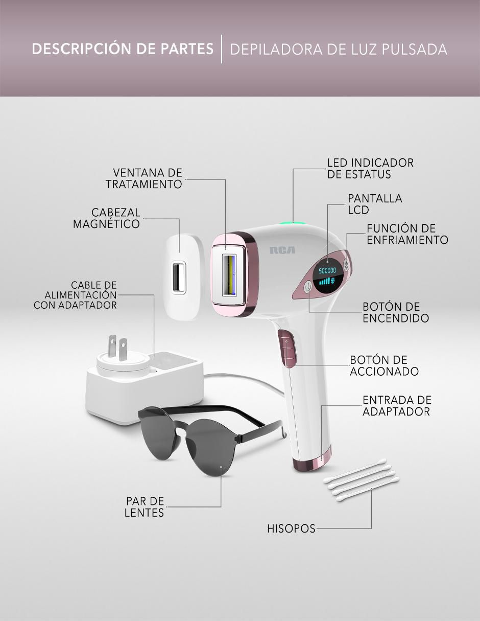 Depiladora IPL para cuerpo Rca RC-IPL5