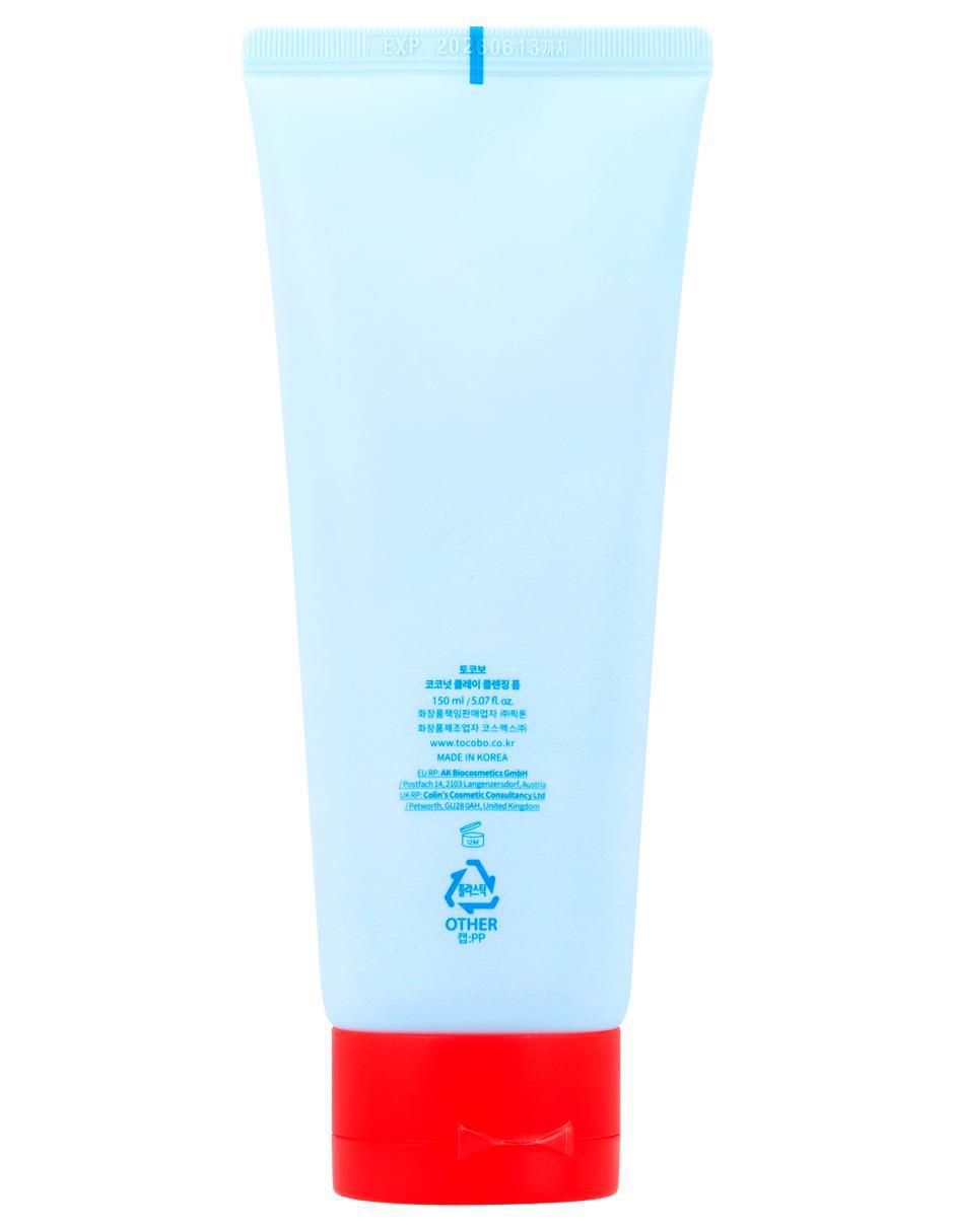 Limpiador facial Coconut Clay Cleansing Foam Tocobo para purificar