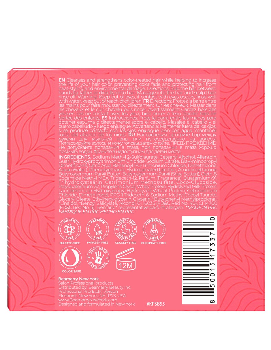 Shampoo sólido reparador para cabello 50 ml 3