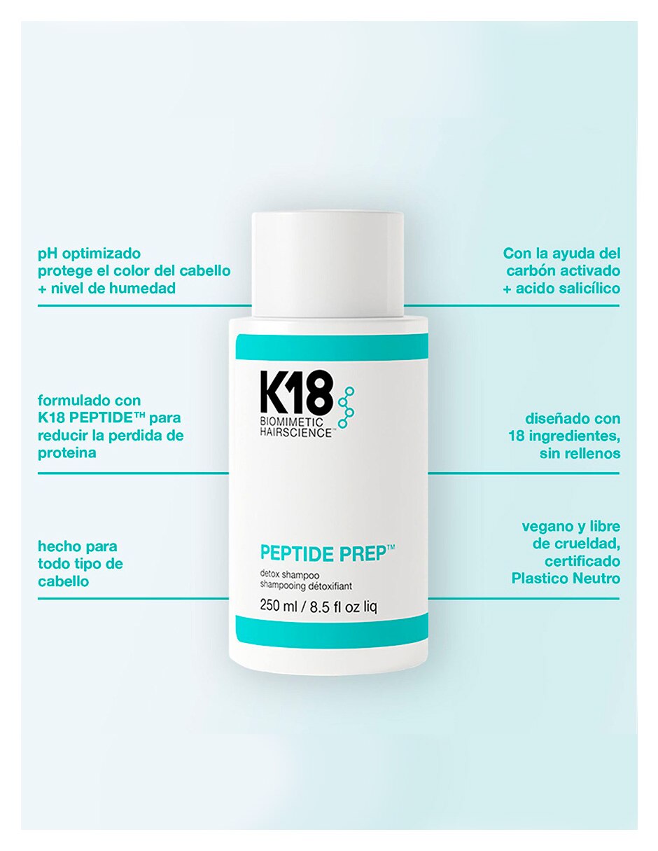 Shampoo para cabello Peptide Prep 250 ml 3