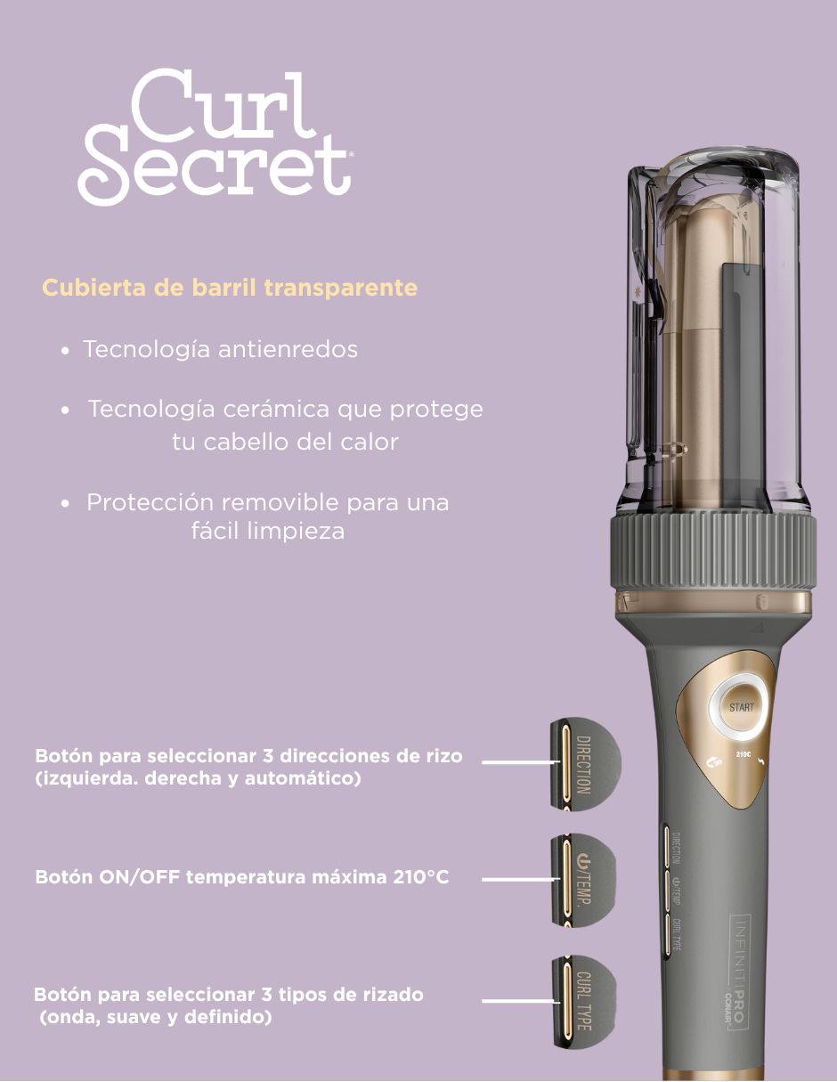 Rizadora Curl Secret 30 mm de cerámica 7