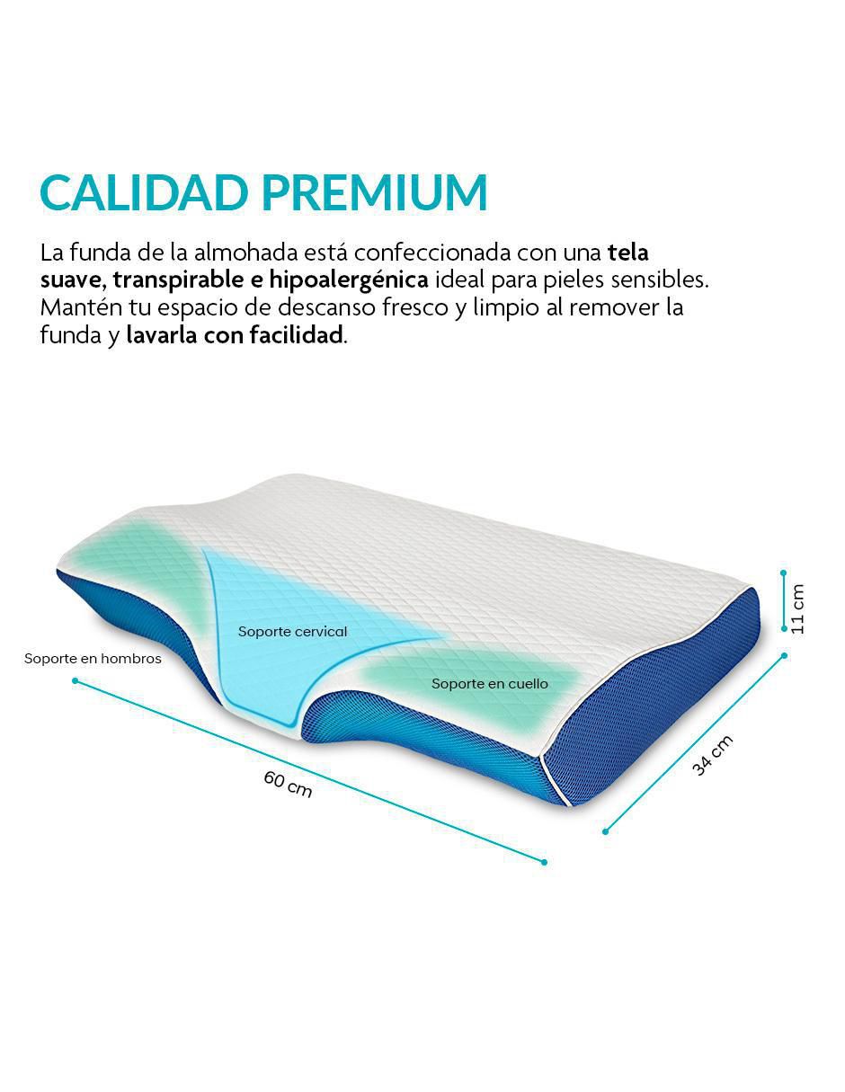 Almohada ortopédica firmeza alta
