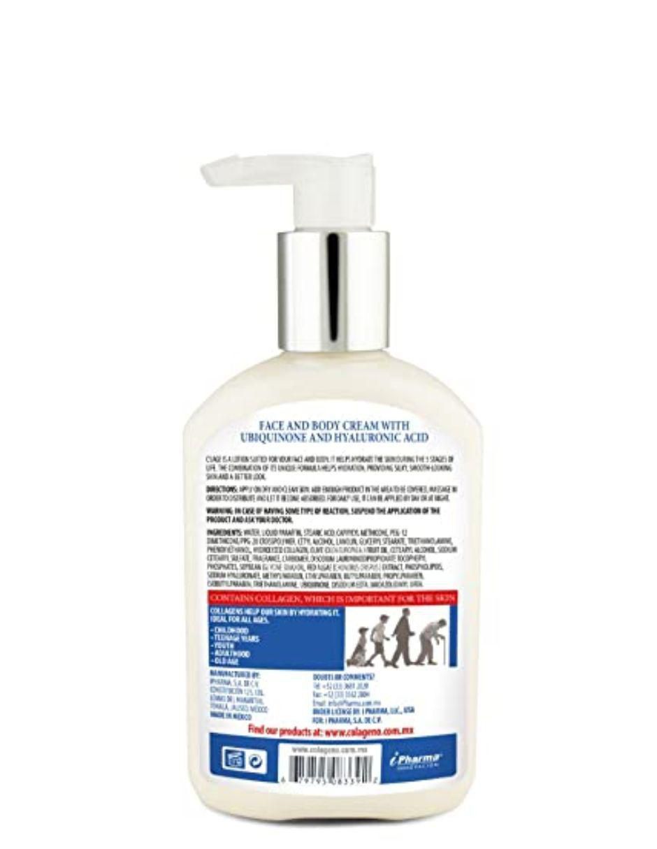 Crema para rostro y cuerpo recomendada para prevenir signos de la edad día y noche Colágeno Q10+Ácido Hialurónico para piel sensible 2