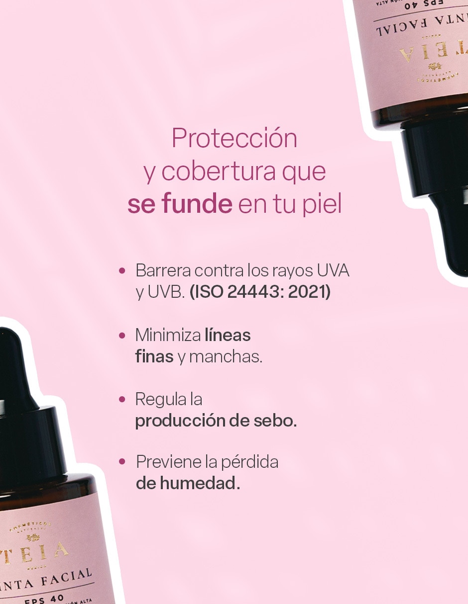Base de maquillaje líquida Teia Facial mate