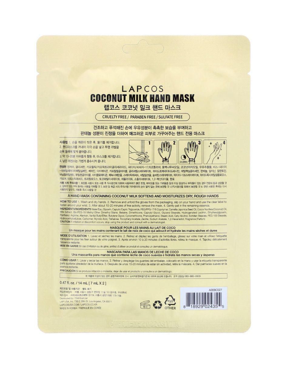 Hand Mask para suavizar Lapcos