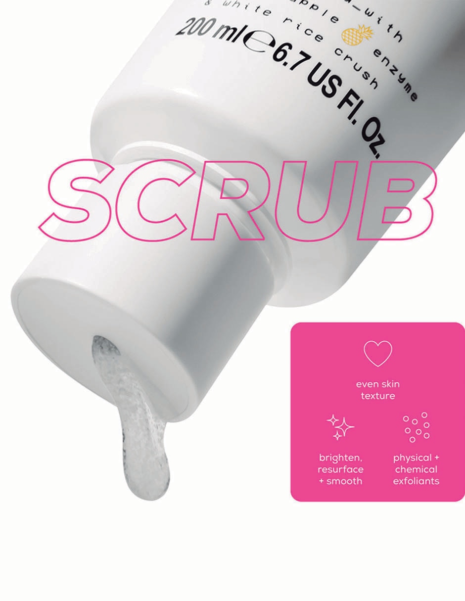 Exfoliante facial Go Deep Glow Hub para piel grasa