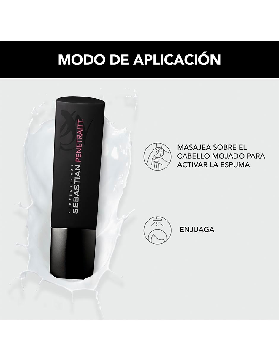 Shampoo reparador para cabello Penetraitt Sebastian 250 ml
