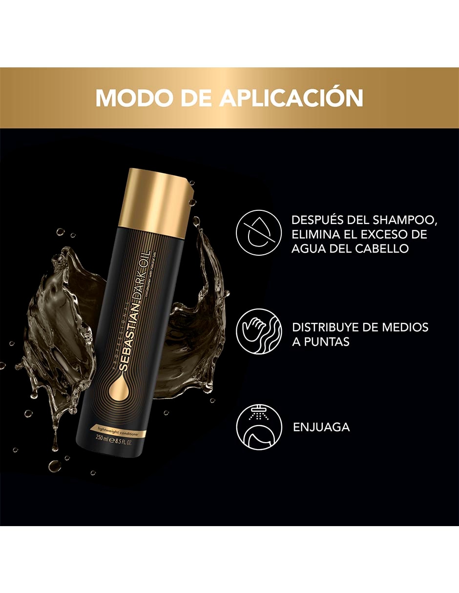 Acondicionador para cabello Dark Oil Sebastian 250 ml