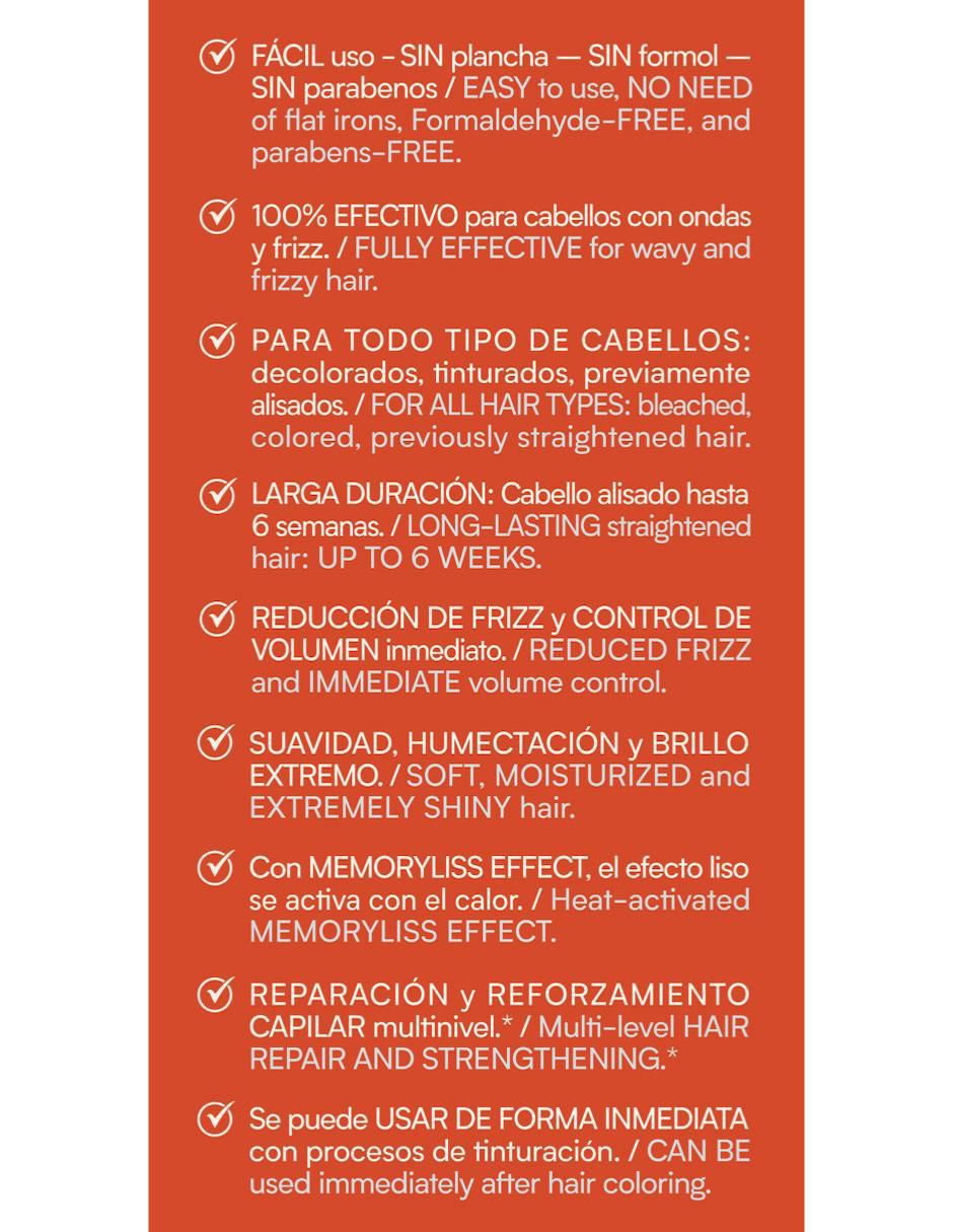 Set capilar Kareol Alisado Sin Plancha para todo tipo 5 Piezas