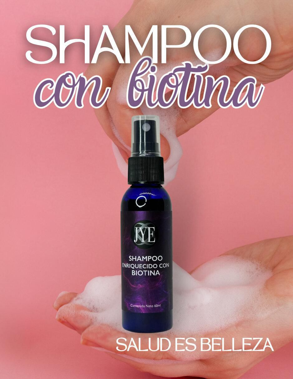 Shampoo anticaída para cabello con Biotina 60 ml 2