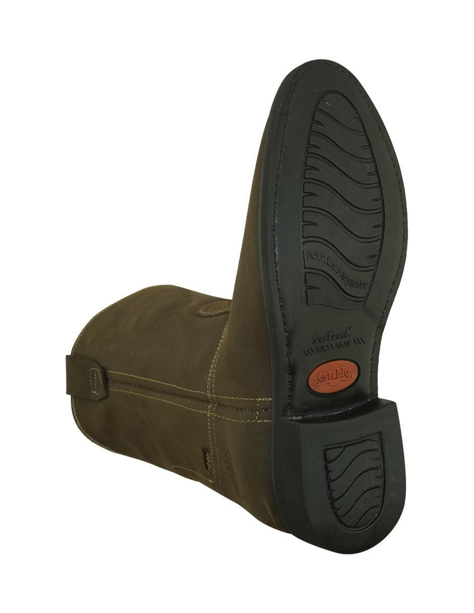 Botín de piel para hombre