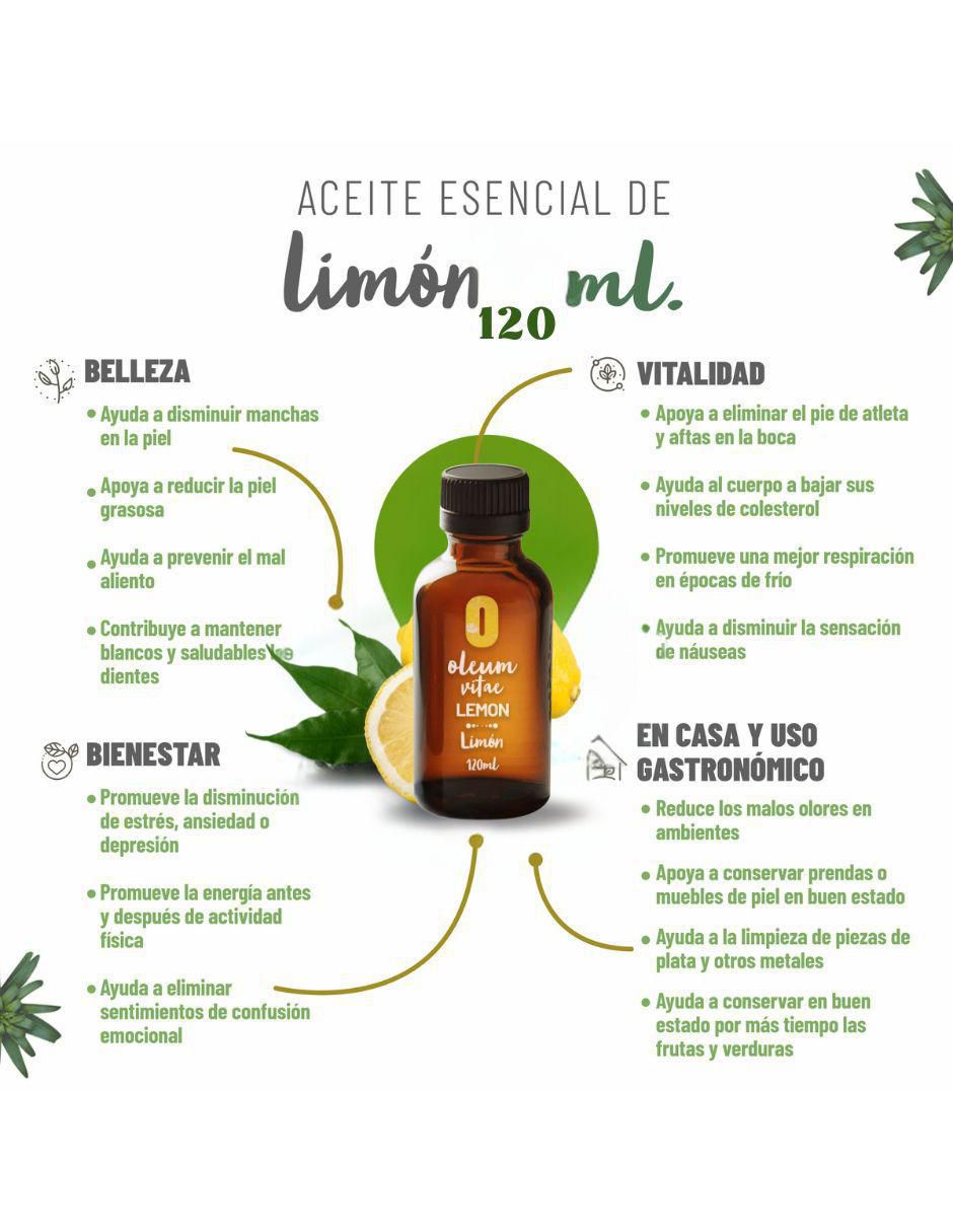 Aceite esencial Oleum Vitae de limón 120 ml