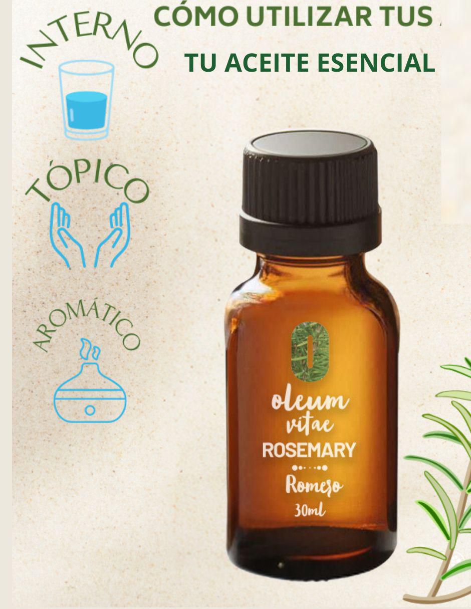 Aceite esencial Oleum Vitae de romero 30 ml