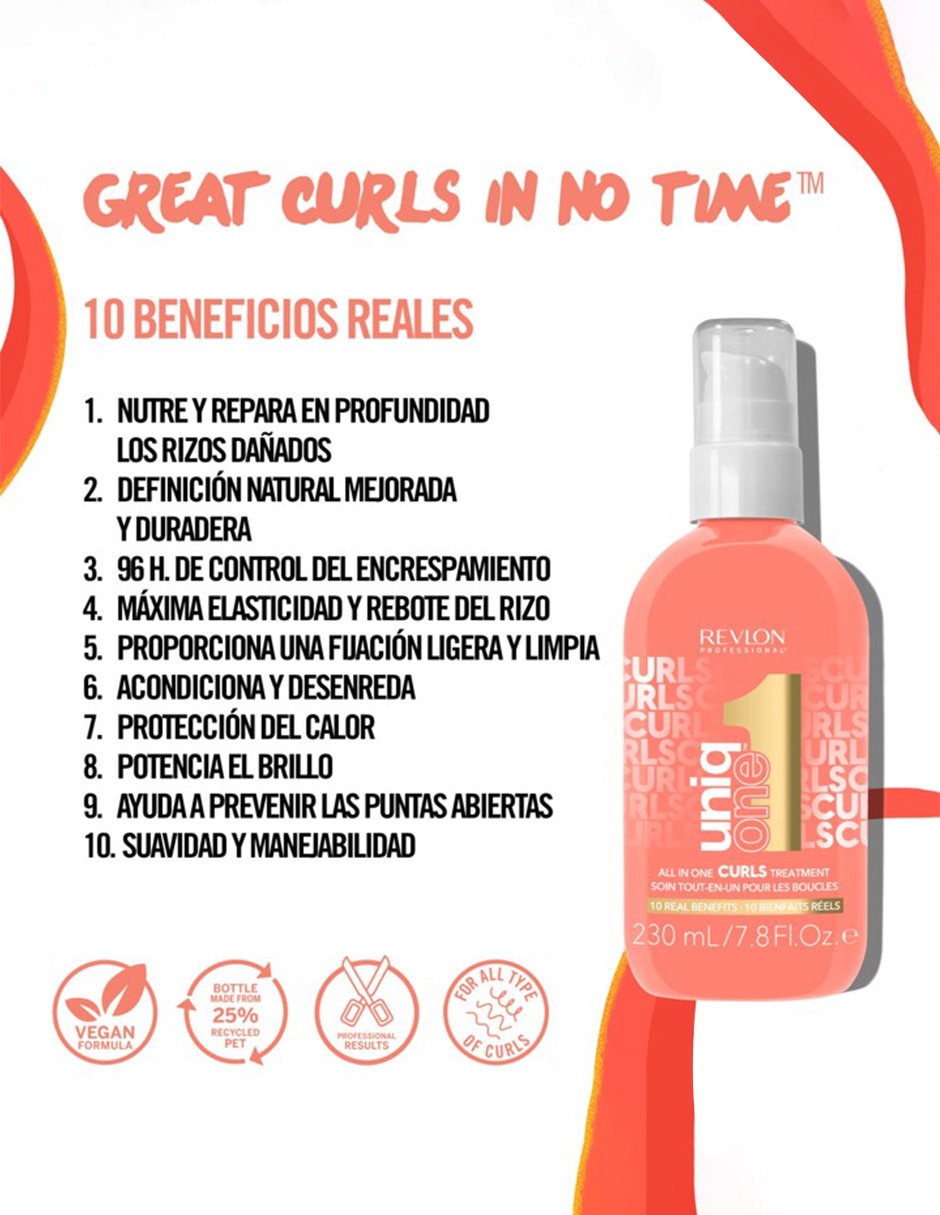 Tratamiento capilar All In One Curls hidratante Tratamiento capilar All In One Curls hidratante