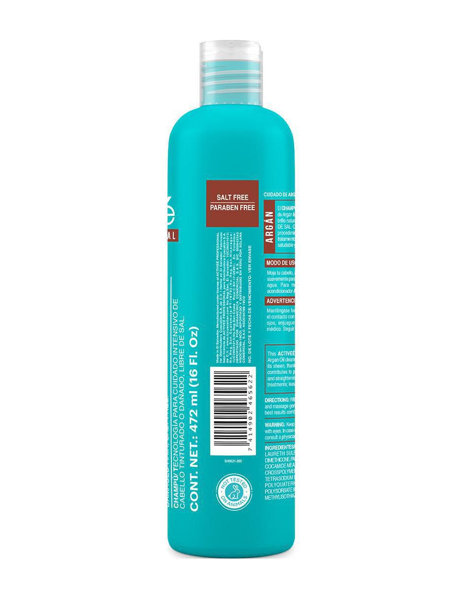 Shampoo hidratante para cabello Argán 472 ml 3