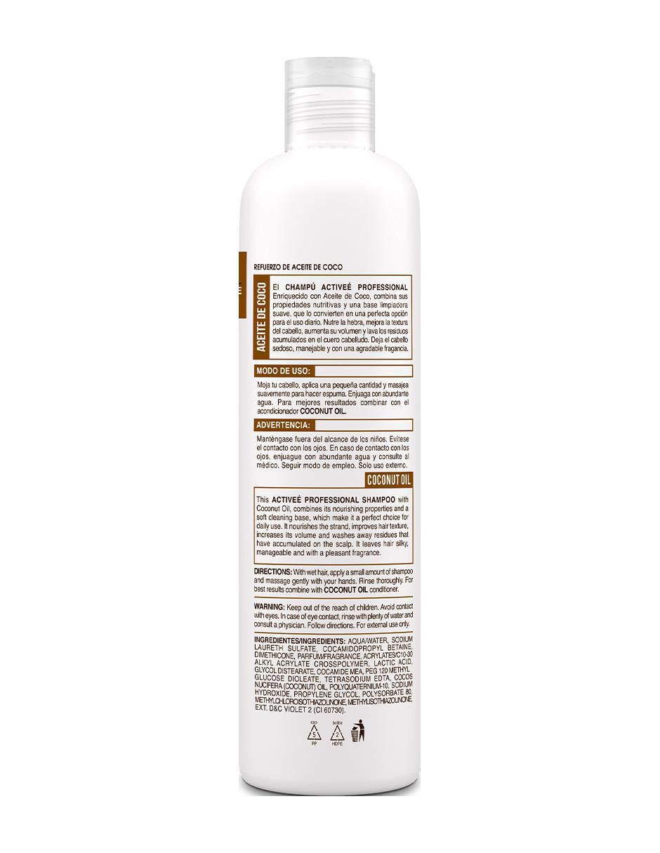 Shampoo hidratante para cabello Coconut Oil 472 ml 4