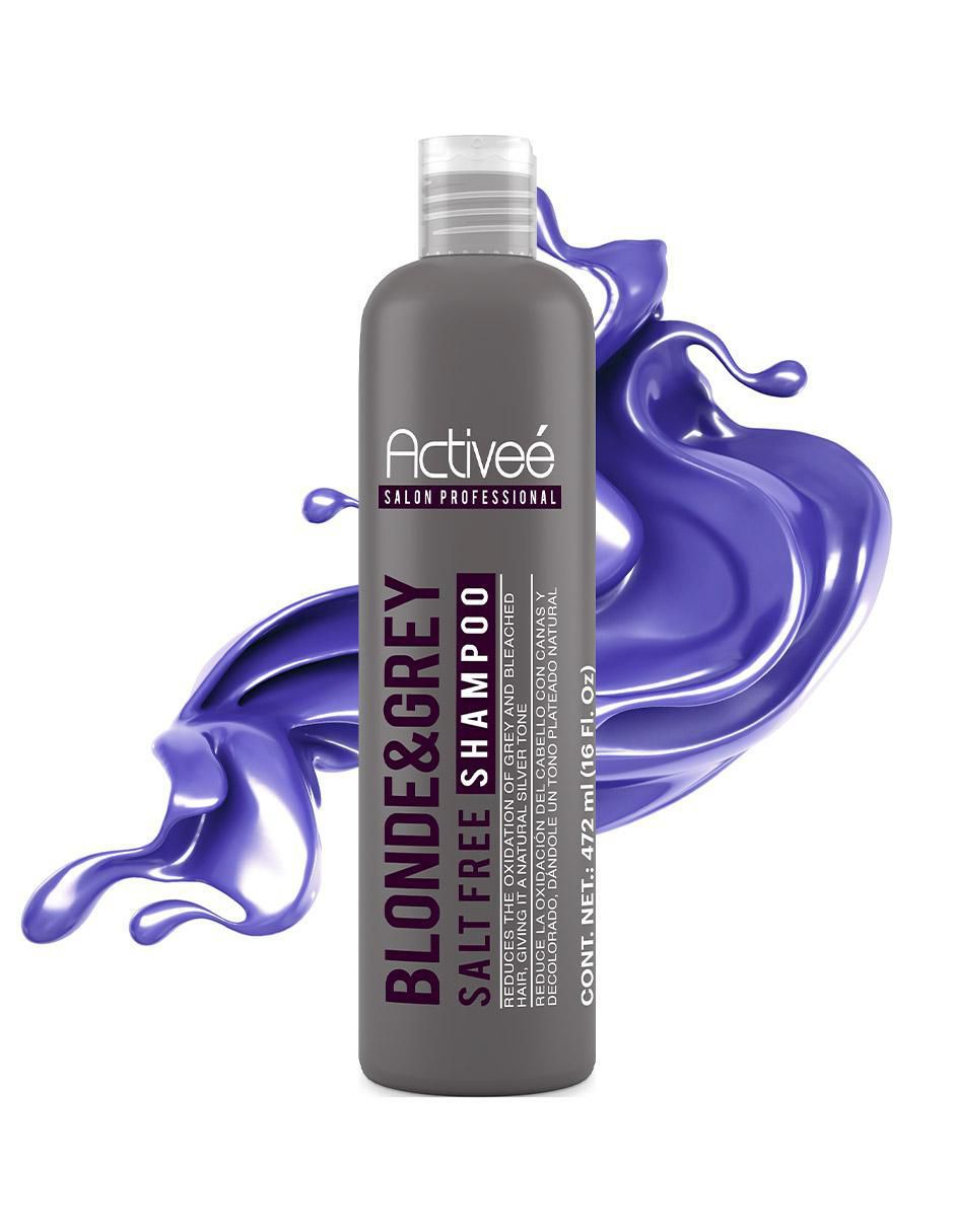 Shampoo reparador para cabello Blonde & Grey 472 ml 2