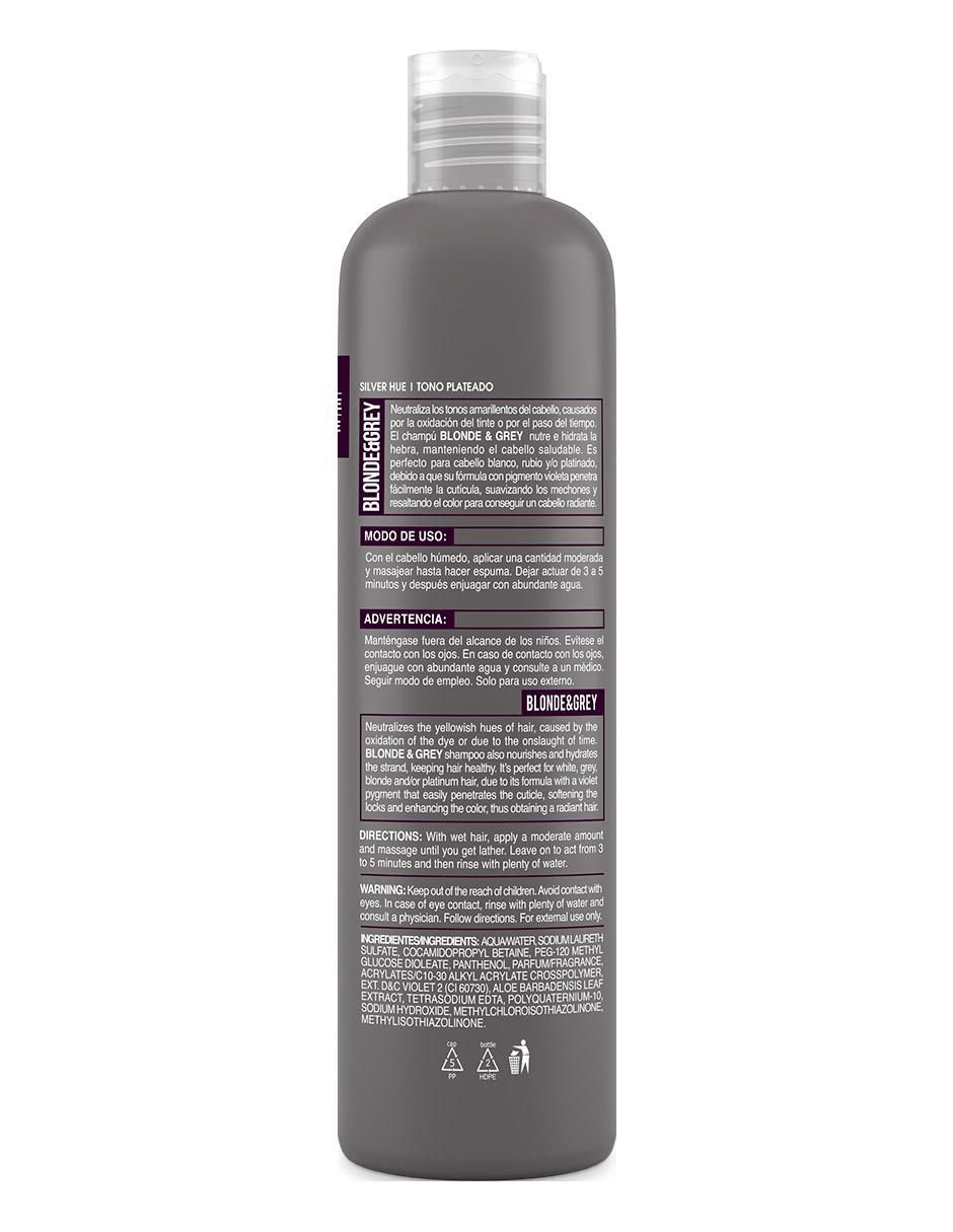 Shampoo reparador para cabello Blonde & Grey 472 ml 5