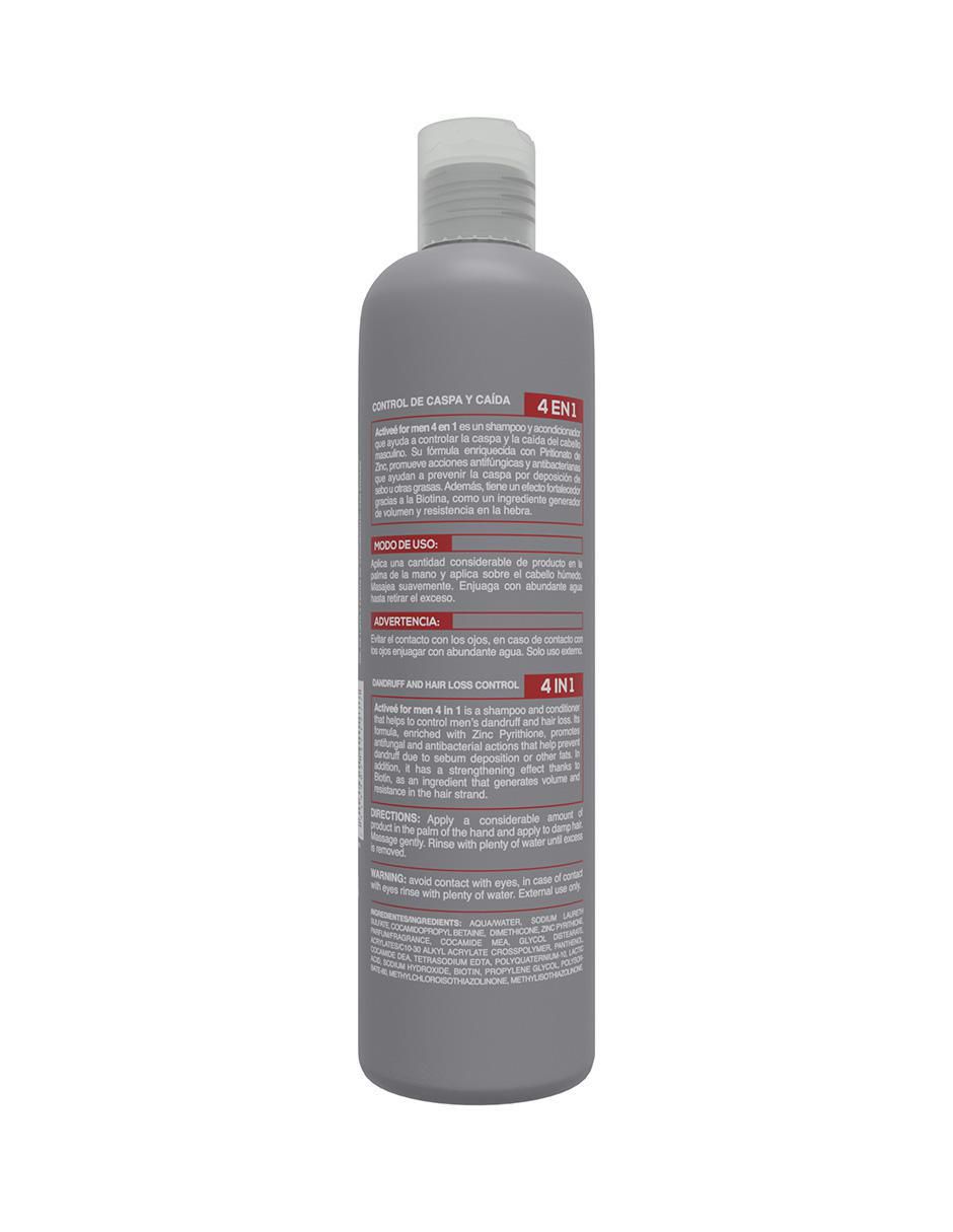 Shampoo hidratante para cabello Men 4 en 1 472 ml 3