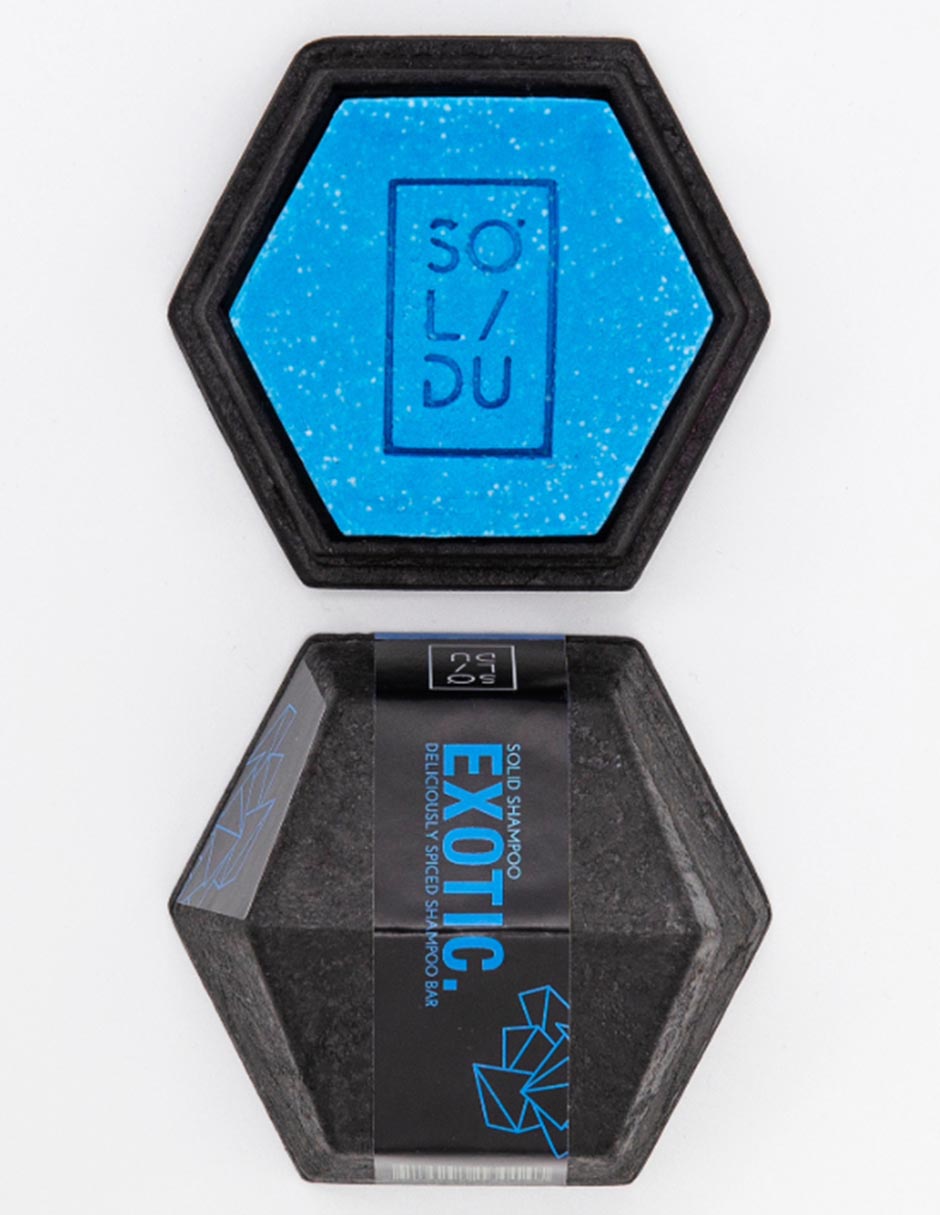 Shampoo sólido hidratante para todo tipo de cabello Exotic Solidu 65 g