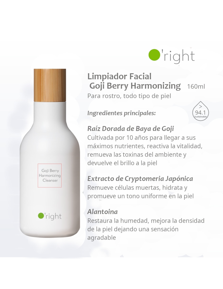 Limpiador facial Goji Berry Harmonizing Cleanser para purificar 4