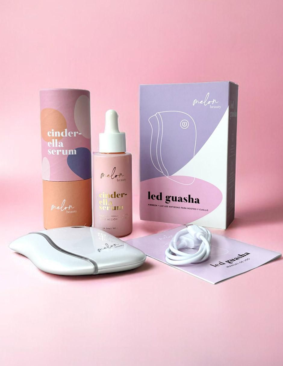 Tratamiento facial antiedad Kit LED Guasha & Cinder-ella Serum 4