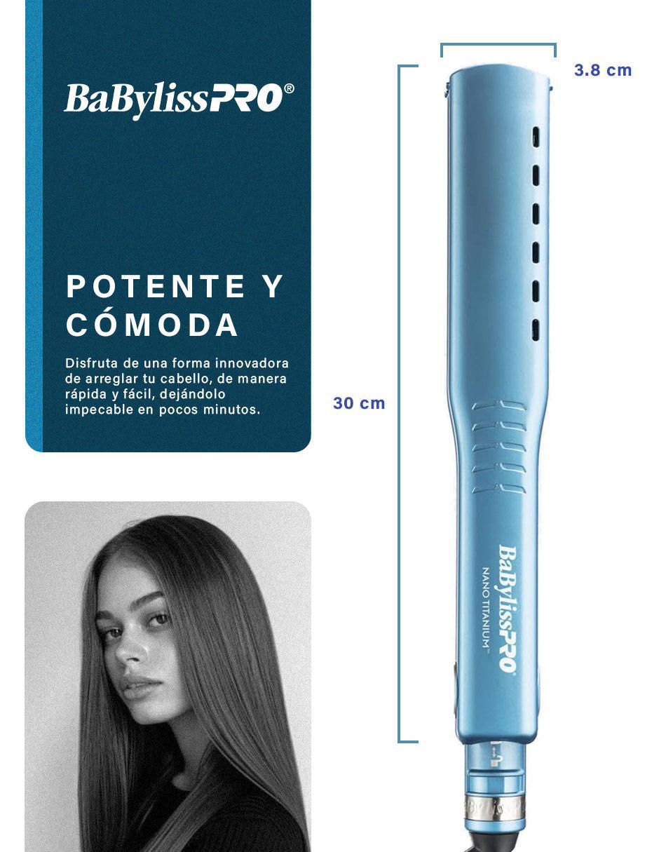 Alaciadora Babyliss Pro BNT4093 TRS placas de nano titanium
