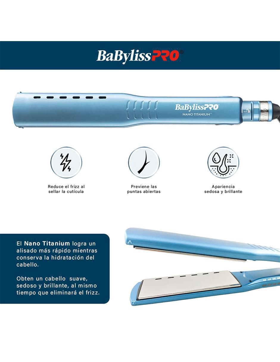 Alaciadora Babyliss Pro BNT4093 TRS placas de nano titanium