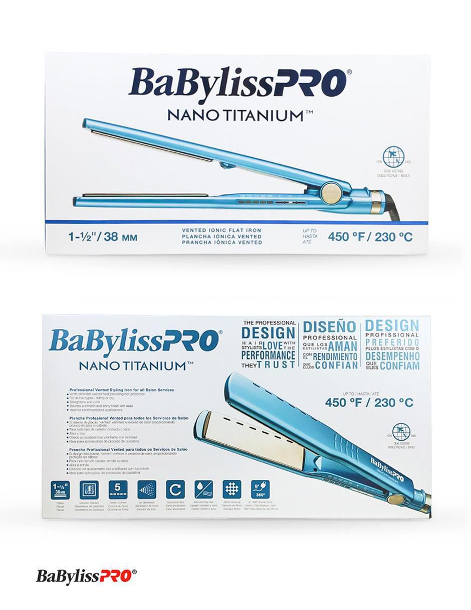 Alaciadora Babyliss Pro BNT4093 TRS placas de nano titanium