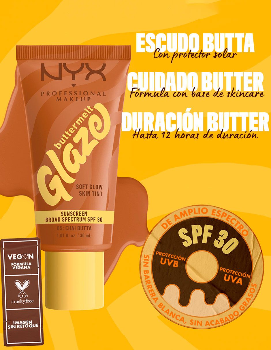 Tinta para rostro líquido Professional Makeup Buttermelt Glaze Tint brillante 10