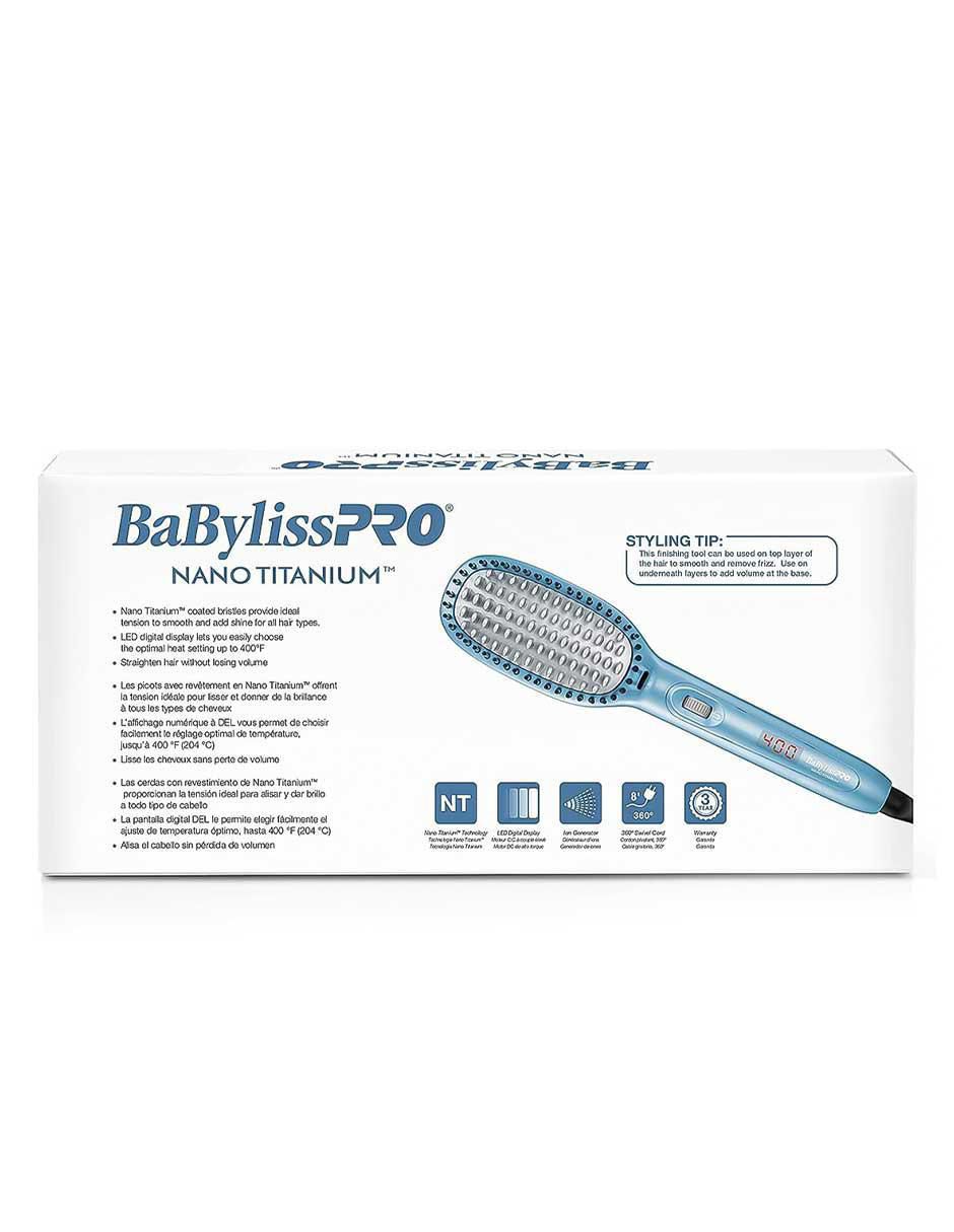 Alaciadora Babyliss Pro placas de nano titanium
