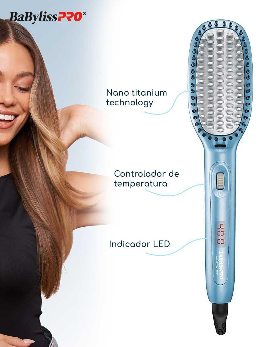 Alaciadora Babyliss Pro placas de nano titanium