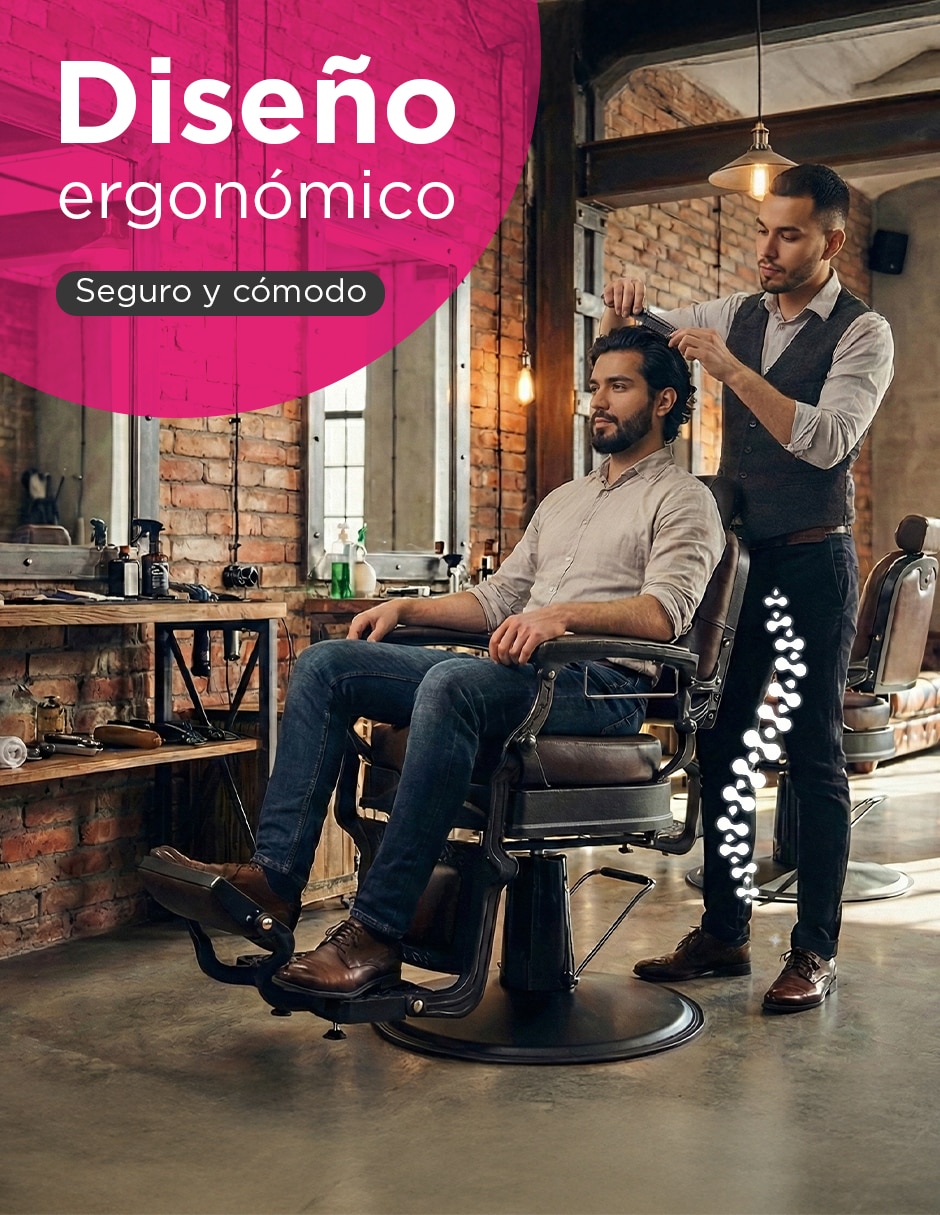 Sillón para barbería