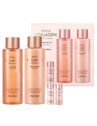 Set tratamineto facial Total Tension reafirmante antiedad Triple Collagen 1
