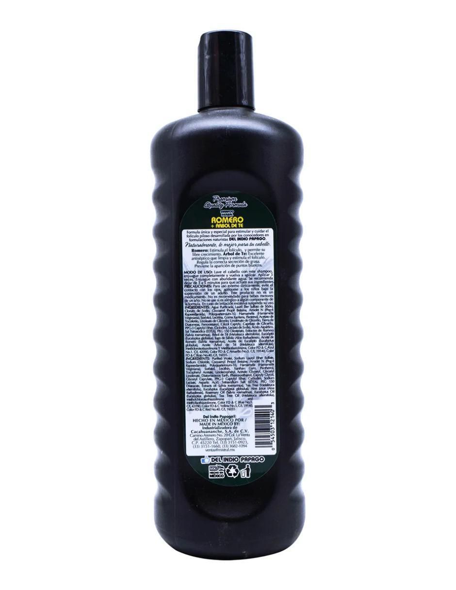 Shampoo anticaída para cabello + Árbol de té Indio Papago 1.1 l