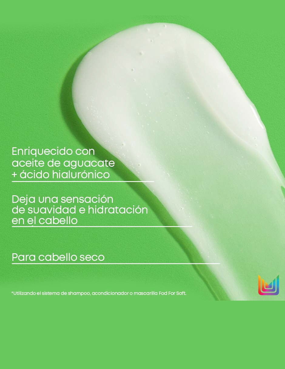 Shampoo hidratante para cabello seco Food For Soft 300 ml 7